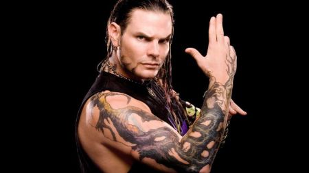 Jeff Hardy's roots tattoo on his right arm.